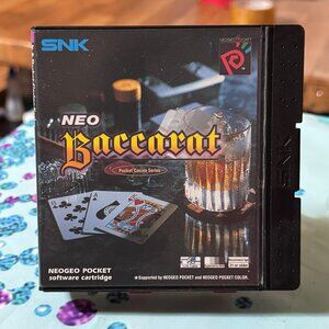 Neo Baccarat SNK Neo Geo Pocket Color NGPC Rare Vintage CIB NOS Casino Series
